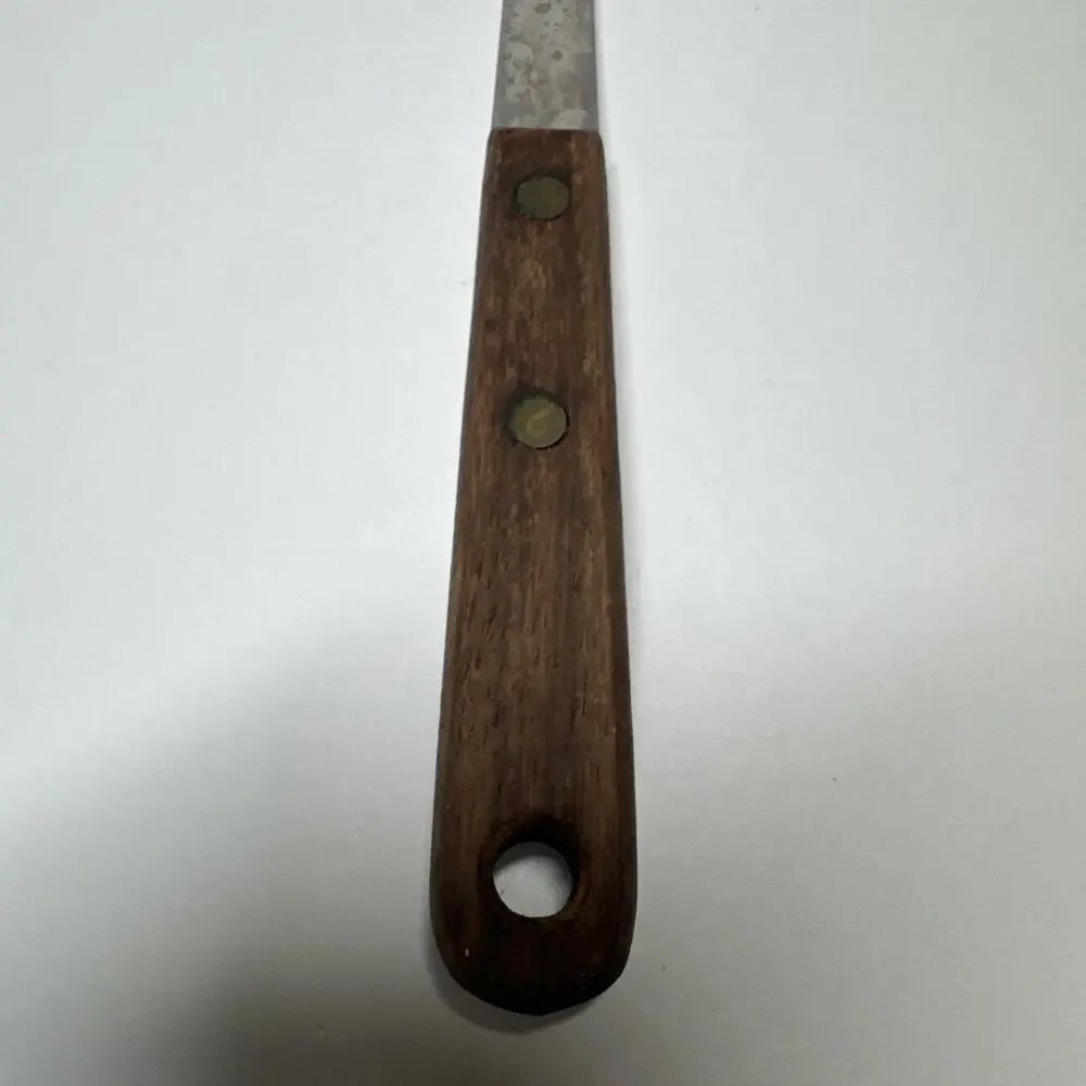 Vintage Robinson Knife Co Spatula Turner Stainless Steel Wood Handle 12